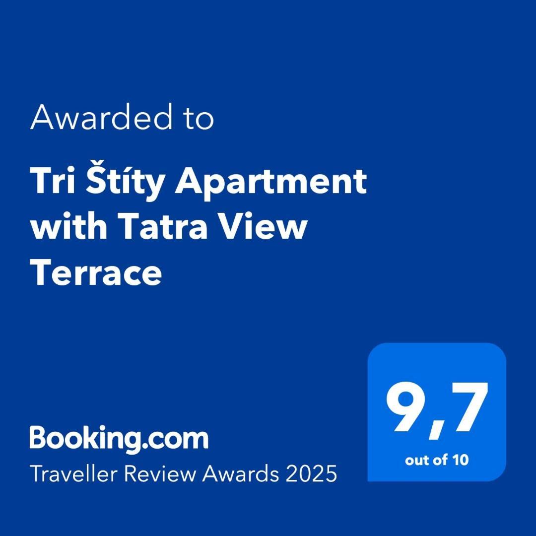 Tri Stity Apartment With Tatra View Terrace Vel'ka Lomnica Buitenkant foto